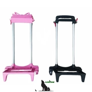 Carrinho P/ Mochila Escolar C/Trava universal Alumínio Rodas Silicone