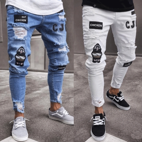 Kit 4 Calça Jeans Masculina Skinny com Lycra (02050911) - ROTA 77