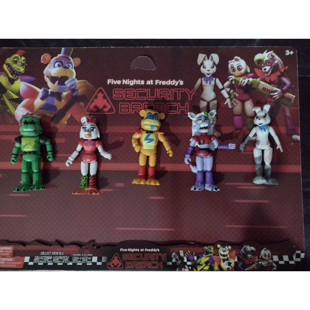 Kit 5 Bonecos Animatronics Five Nights At Freddy's Security/ PROMOÇCÃO ...