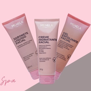 Kit Linha Spa Menela Esfoliante + Hidratante + Sabonete
