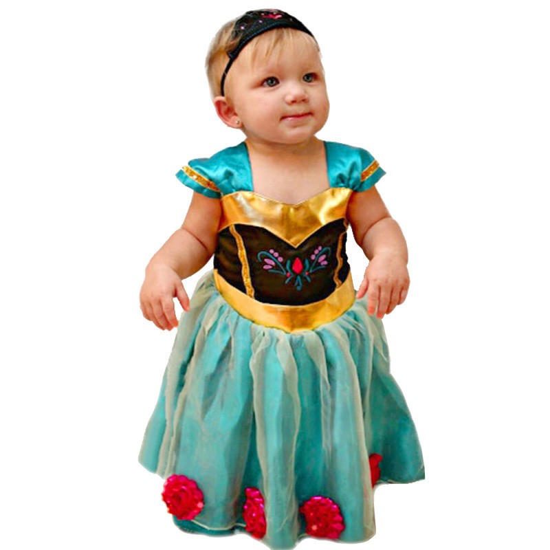 Vestido anna sale frozen pronta entrega