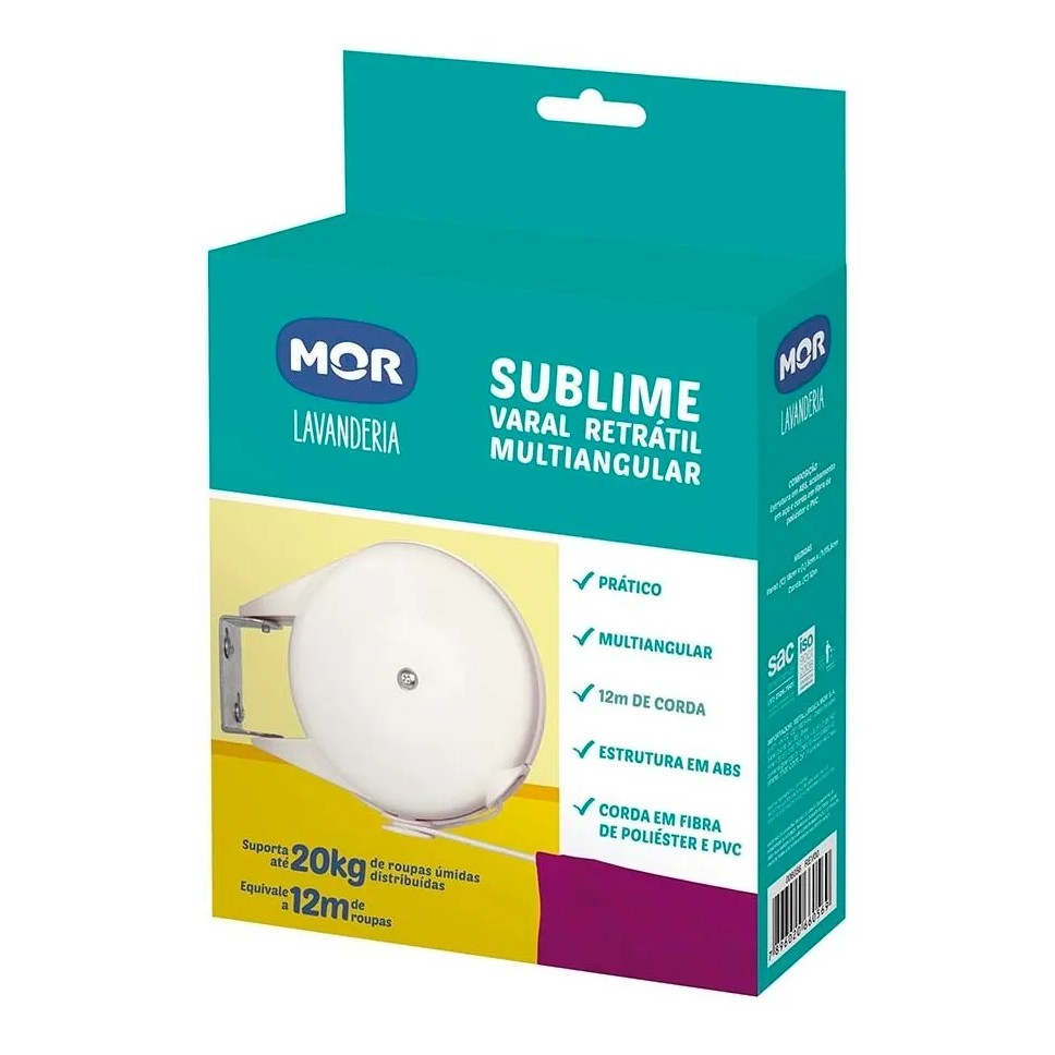 Varal Lavanderia Retratil Multiangular Sublime Mor No brasil | Shopee ...