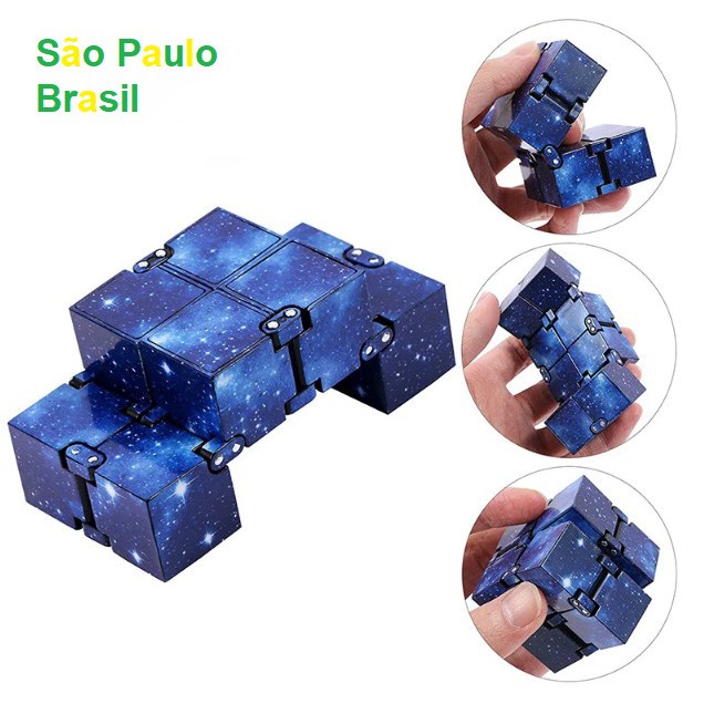 Compra online de Brinquedo do cubo do infinito da inquietação, brinquedos  dos dispositivos do cubo do infinito do metal da liga de alumínio para  adultos, cubo mágico para o alívio da ansiedade