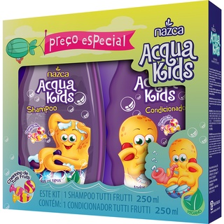 Kit Shampoo + Condicionador Acqua Kids Luluca 250 ml - LojasLivia