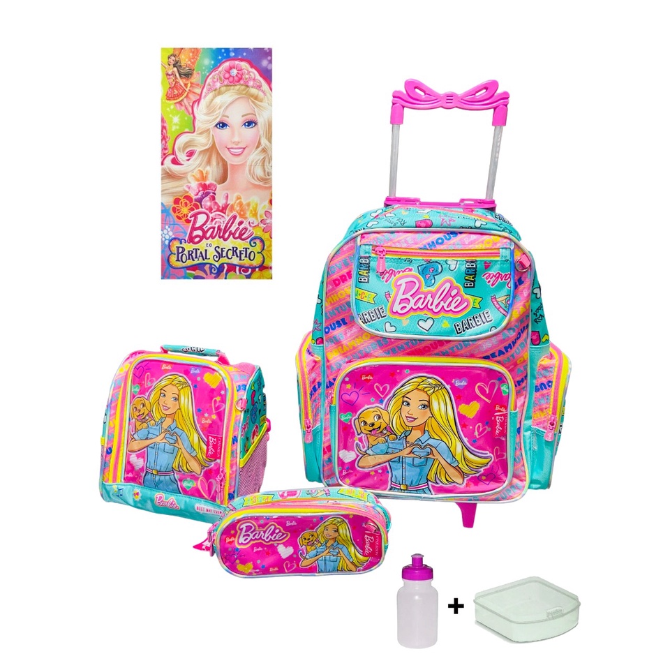 Wabro Mochila Escolar Infantil Barbie Mochila Infantil Da Barbie