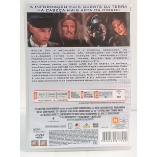 Dvd Johnny Mnemonic - O Cyborg do Futuro - Keanu Reeves - Box Slim ...