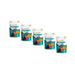 Combo 5un Fitodent Dog Sticks Auxilia Na Higiene Oral Em Cães 160g