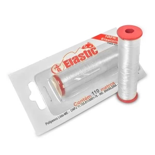 linha Elastic 110M elástica para fixar amarrar iscas pesca isca pescaria