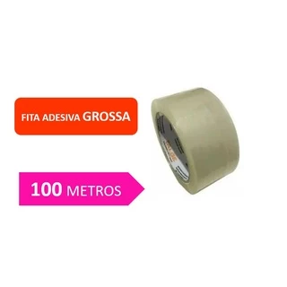 Fita Adesiva Transparente Grossa (45MM x 100M) - Talge (Durex Grosso)
