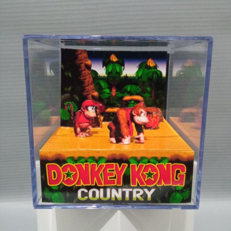 Cubo Diorama Donkey Kong Country