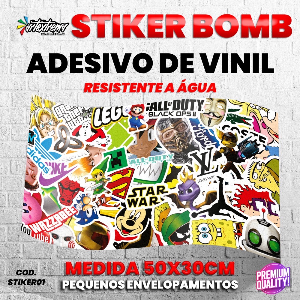 Autocollant Sticker BOMB Bombe Dynamite - Décoration Tuning Auto Moto Casque, Neuf Sous Film