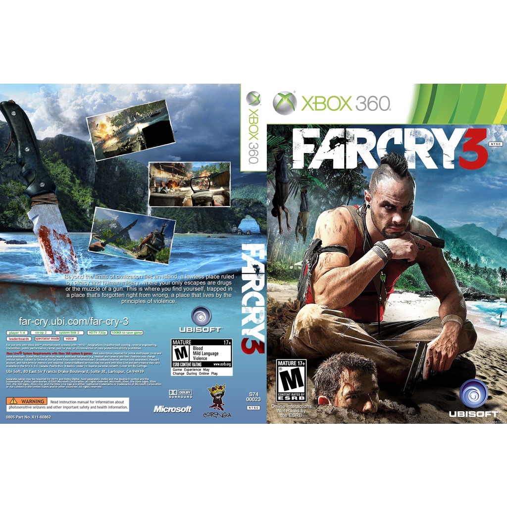 Só Para Xbox - Lt - Titulo do jogo: Far Cry 3 Ano de lançamento: 2013  Idiomas: Multi (inclui legendas e menus PTBR) Região: Free Gênero: Ação,  Tiro, FPS Desbloqueio: LT 3.0