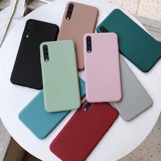 Capa Flexível De Silicone Cor Lisa Fosca Para Samsung Galaxy A50 / A30S / A50S / A70 / A20 / A30 / A10S / A20S