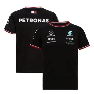 2024 O Mais Novo Terno De Corrida F1 + Mercedes AMG Petronas Team F1 Jersey + Camiseta De Manga Curta De Verão Masculina E Feminina