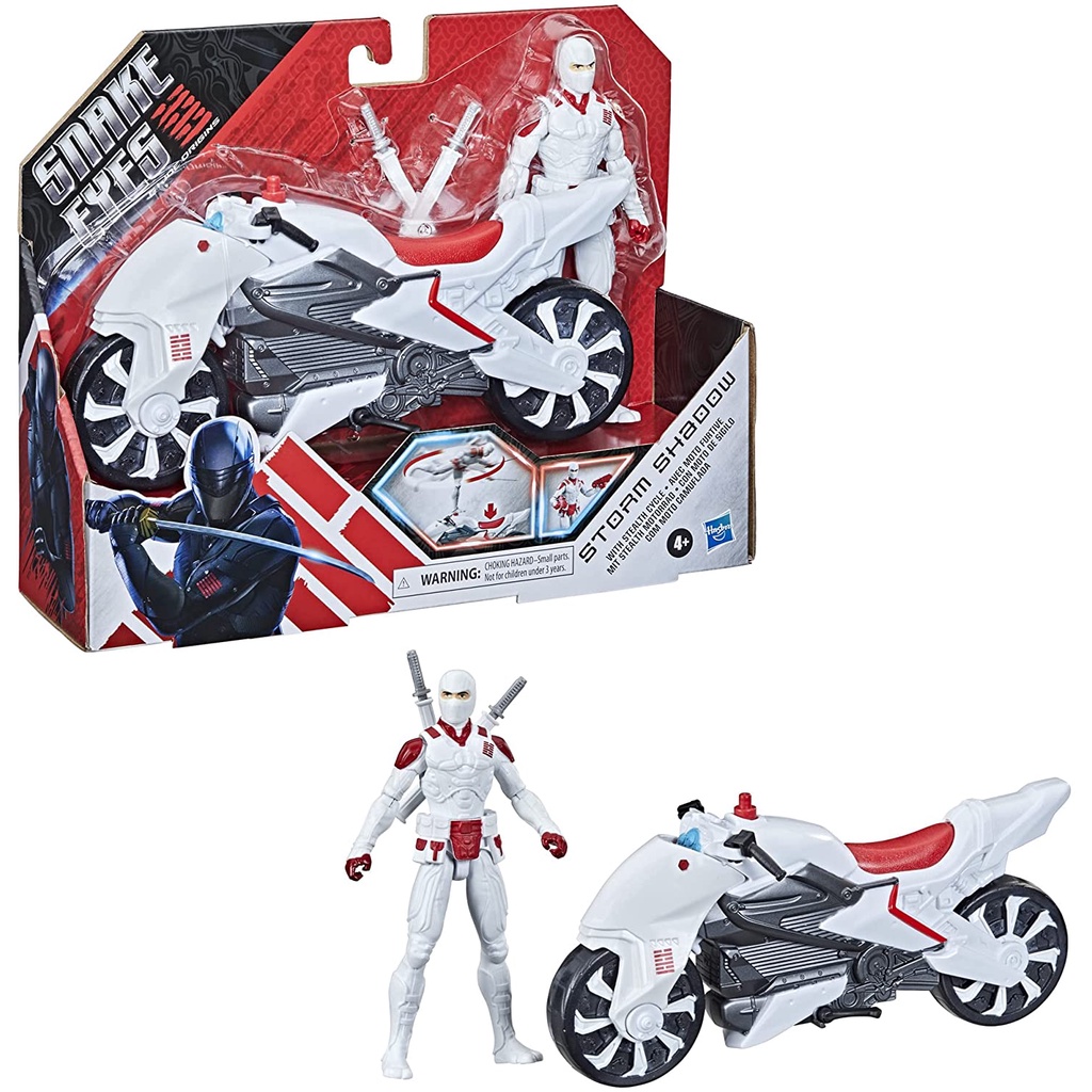 Hasbro Snake Eyes: G. I. Joe Origens Storm Shadow com moto GI Joe Novo ...