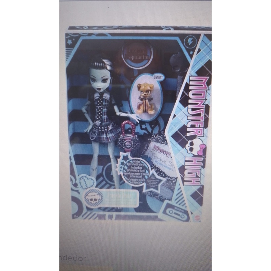Boneca Monster High Frankie Stein Boo-original 2022 mattel no Shoptime