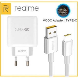 Carregador De Energia Realme Tipo C Super Vooc 65W X/XT/X2/5 Pro/6/7/7i/8/8i C17/C25/C35