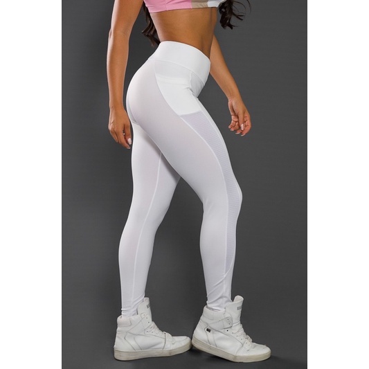 Calca Legging Branca Feminina