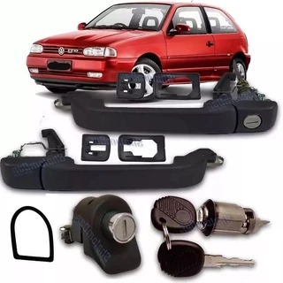 Kit Maçaneta Ext Ignição Porta Malas Gol Bola 2 Portas G2 c/ Mesmo segredo