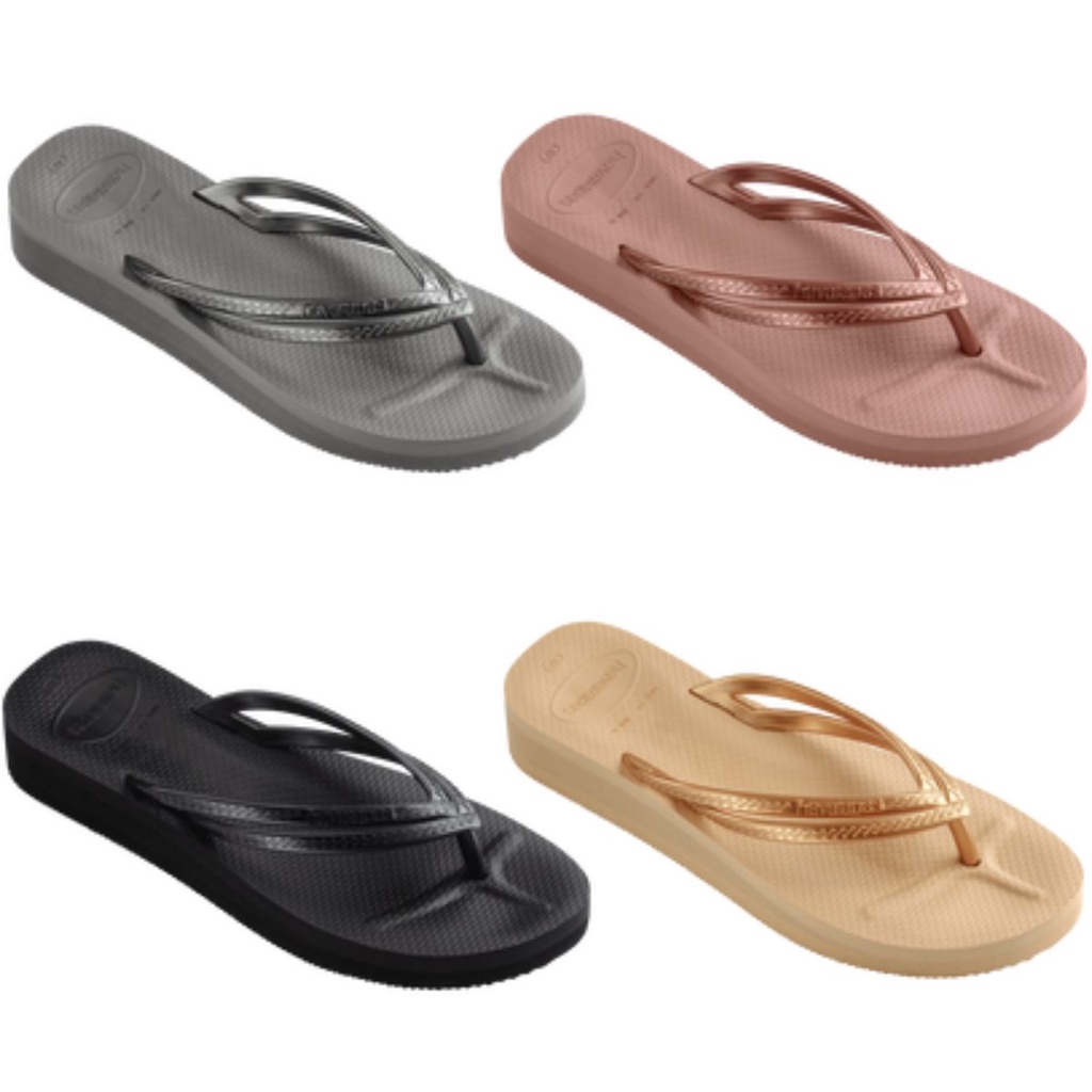Tamanco Havaianas Wedges 3,5cm de Altura Tira Dupla Feminino, Sandália ...