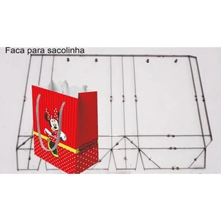 Faca para corte e vinco sacolinhas surpresa 17 x 10 x 4 cm