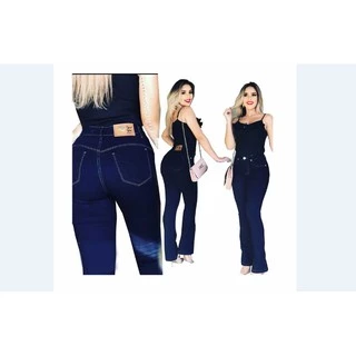 Combo 2 Calça Jeans Feminina Cós Alto Lycra
