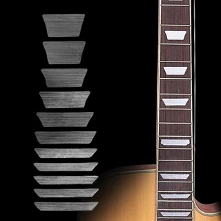 Adesivo Marcador De Escala Prata Trapézio P/ Violão/guitarra
