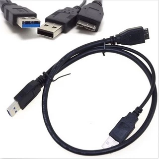 Micro Usb 3.0 Y Cabo Usb +cabo De Alimentação Para Hdd Móvel