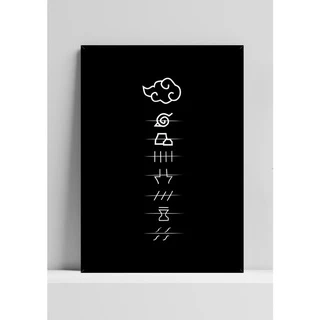 Quadro de mdf poster moldura Anime, Mangá, Naruto
