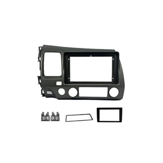 Moldura 9 e 7 Polegadas Honda Civic 07 a 11 - Grafite Original