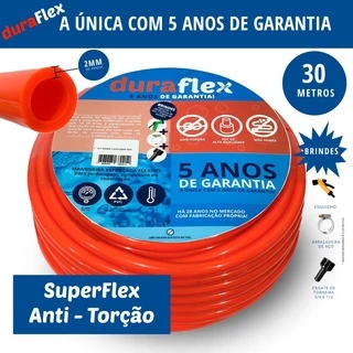 Mangueira Para Jardim Quintal 30 Metros Anti Torção DuraFlex c/ Garantia