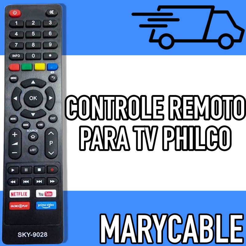 Controle remoto compativel philco smart tv - netflix /  / primevideo  / globo play - PIX - Controle Remoto para Tv - Magazine Luiza