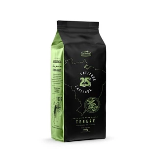 Tereré - Erva Mate Pura Folha - Latitude 25 - 500g - Mate Laranjeiras