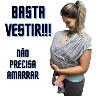 Sling De Bebe Carregador Canguru De Vestir Cores Promoção em Oferta na Shopee