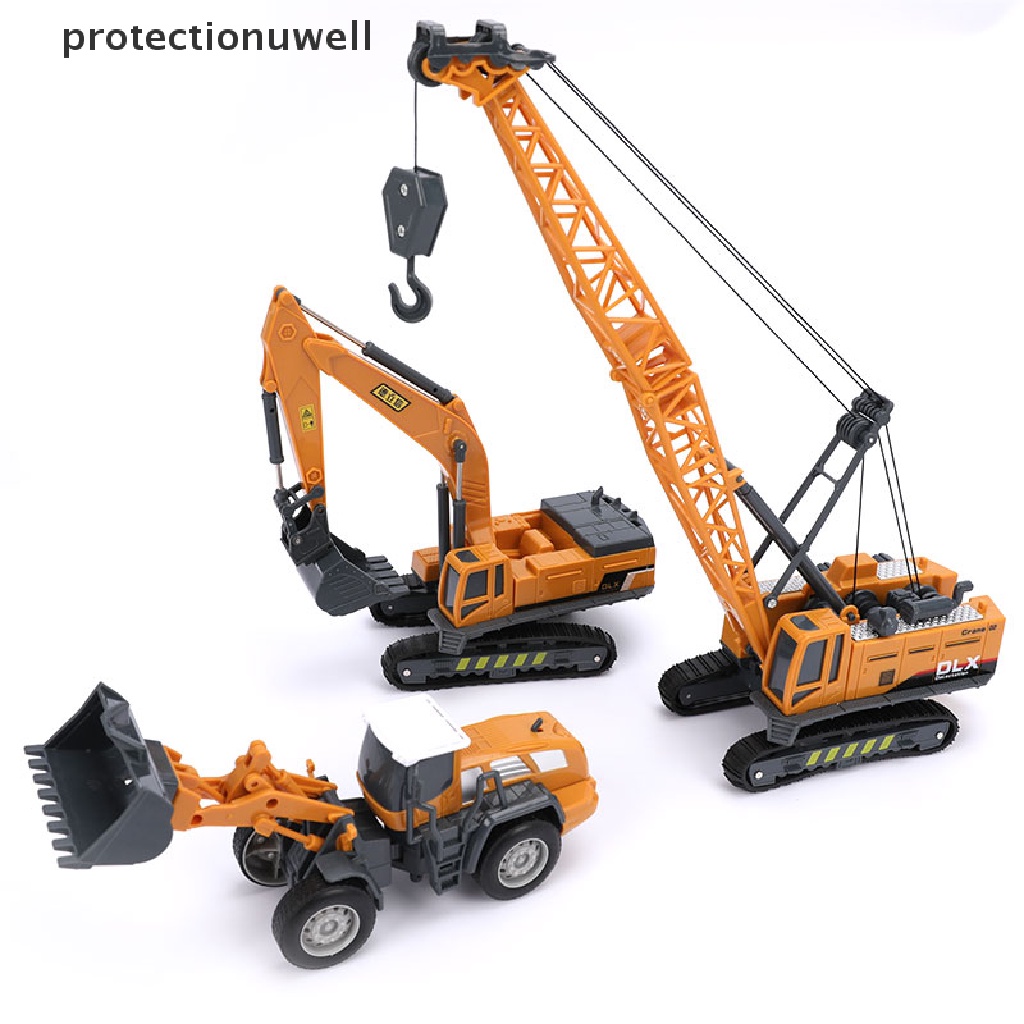 Guindaste Modelo De Brinquedo PWBR , Empilhadeira , Engenharia De Escavadeira Veículos Clássicos De Liga