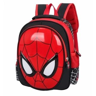 Mochila Escolar Para Crianças Homem-Aranha 3D Jardim De Infância/Preto/Azul Bolsa
