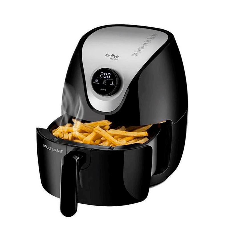 Airfryer Fritadeira Elétrica Sem Óleo Multilaser Gourmet 4L 1500w Panela Grande