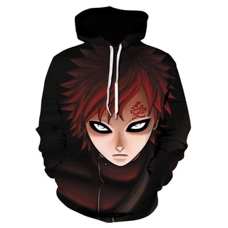 Moletom Naruto Canguru Blusa De Frio Casaco Preto Estampado