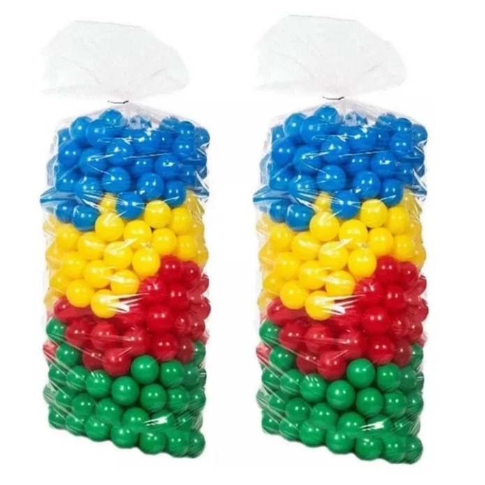 300 Bolinha Plástica Colorida Piscina Liquidação Bolinha 76mm