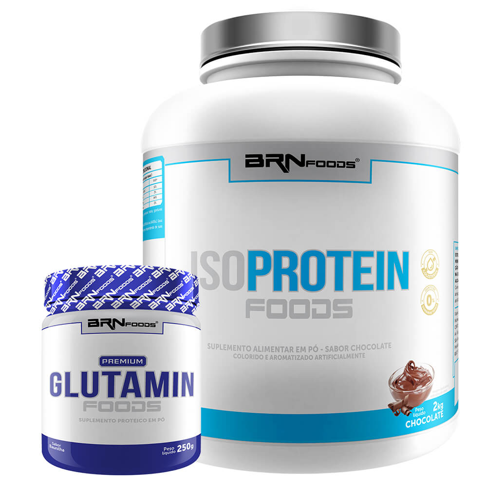 Kit Whey Protein Iso Protein Foods 2kg, Glutamina 250g – BRNFOODS