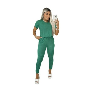 Conjunto Suede Inverno Calça Blusinha Modinha Lançamento Feminino Barato