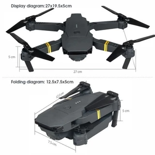 Mine Drone Nova Atualização Dobrável Wifi Altura Fixa Zangãos Com Câmera 720p E58