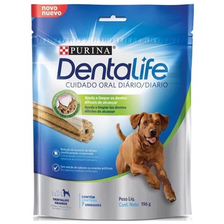 Petisco DentaLife Cães Adultos Grandes 7 unidades 196g COMBO COM 2 PACOTES