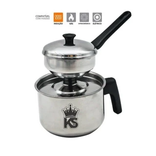 Cuscuzeira Individual Para Fogão de Indução em Aço Inox, Dcasa - Super Promoção