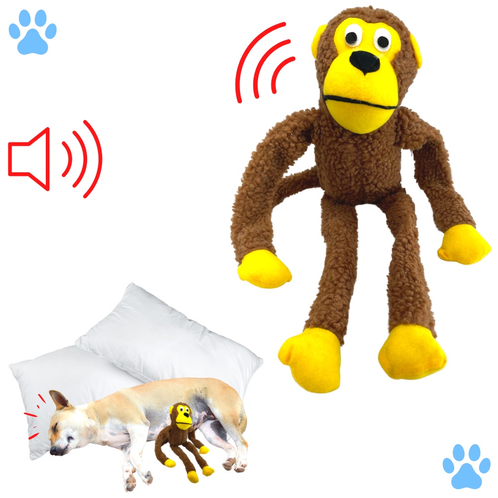 Brinquedo Macaco Marrom Chalesco para Cães