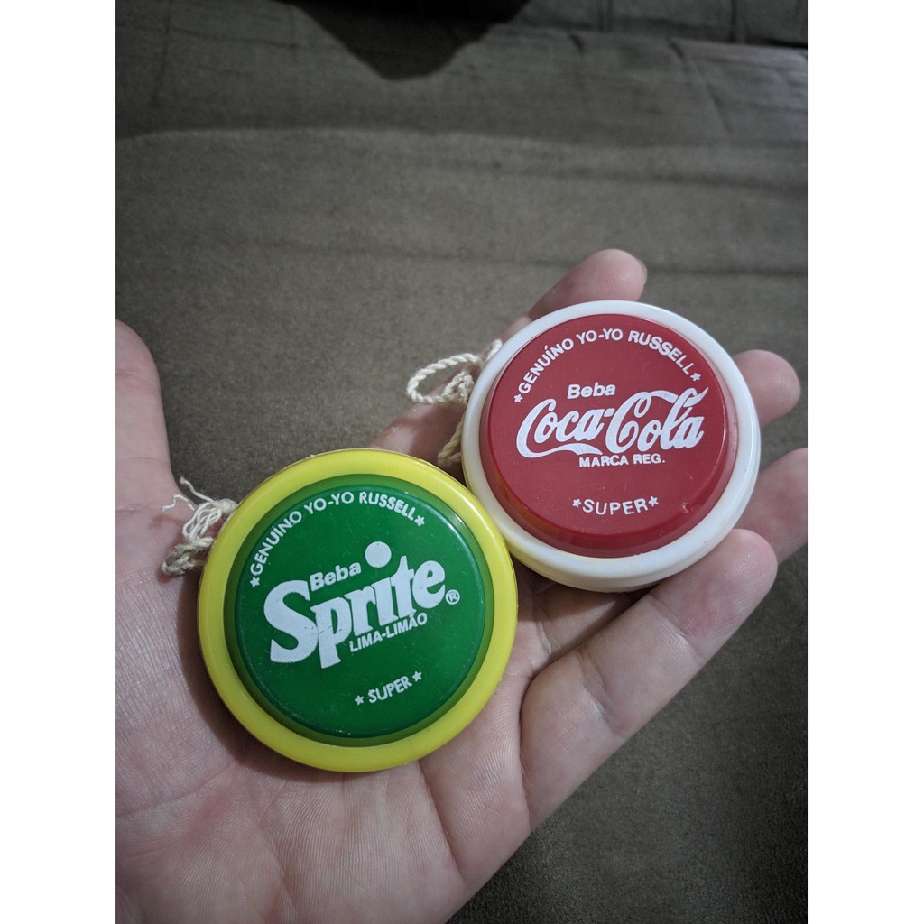 2 Ioio Genuíno Yoyo Russell Sprite Super Coca Cola Anos 90 YoYo Io