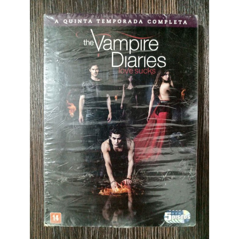 dvd the vampire diaries - love sucks - diários do vampiro - 4º temporada -  5 discos - originais