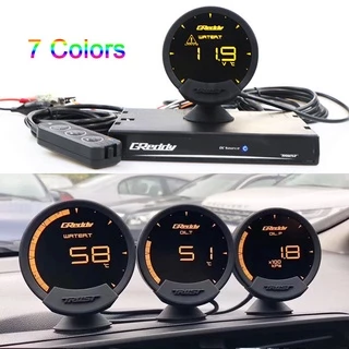 Cores Greddy 7 Sirius LCD Medidor De Corrida 74mm Turbo Impulso Velocidade Volts Temperatura Da Água Do Óleo De Imprensa RPM EGT A/F Relação De Combustível