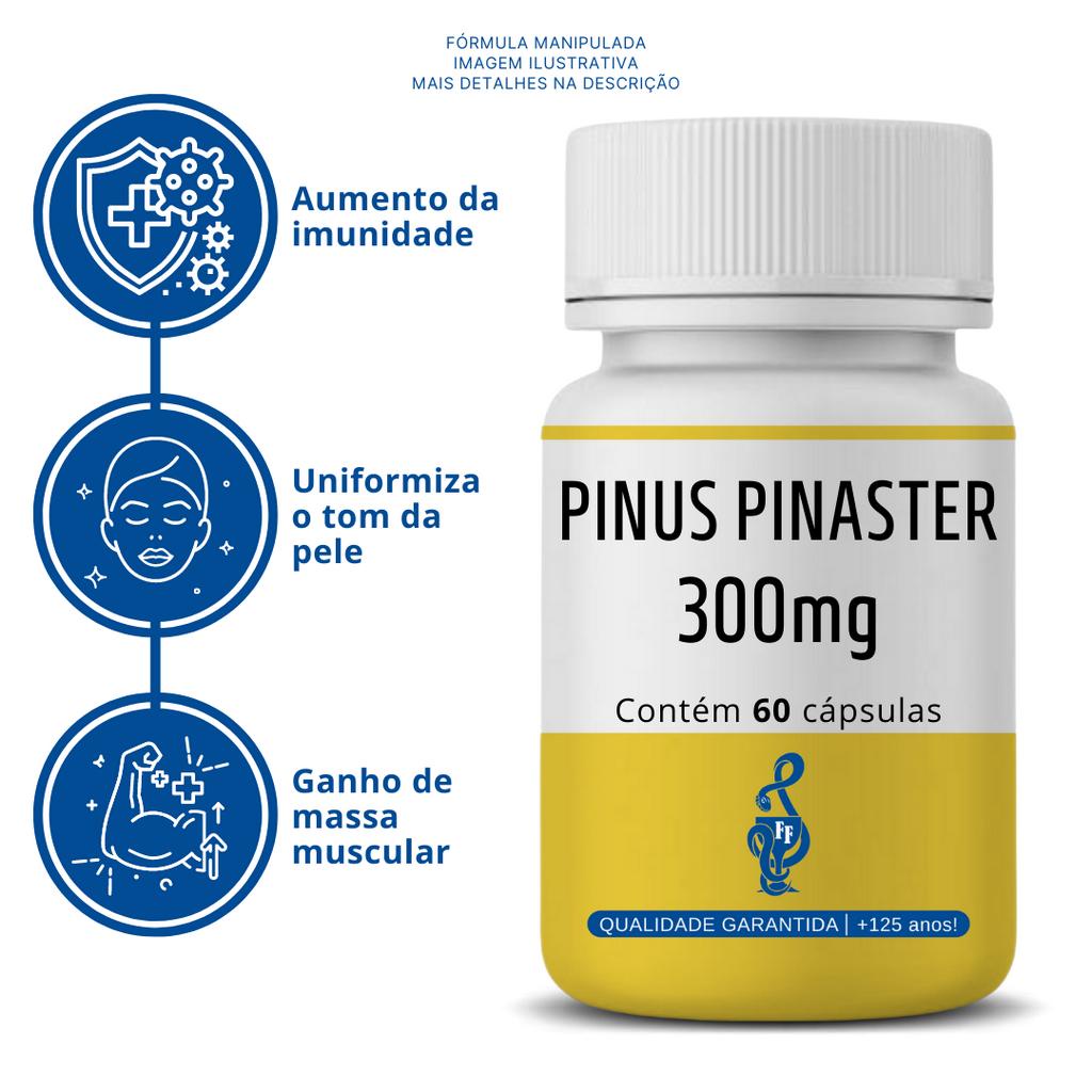 Kit Pinus Pinaster 300mg 60 cps – ( Antioxidante natural, Imunidade, Combate do envelhecimento, Ganho de massa muscular )