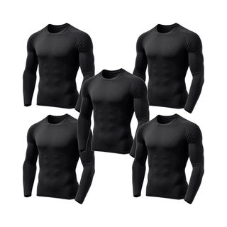 Kit 5 Camisas Camiseta Com Proteção Solar Uv 50 Dry Termica